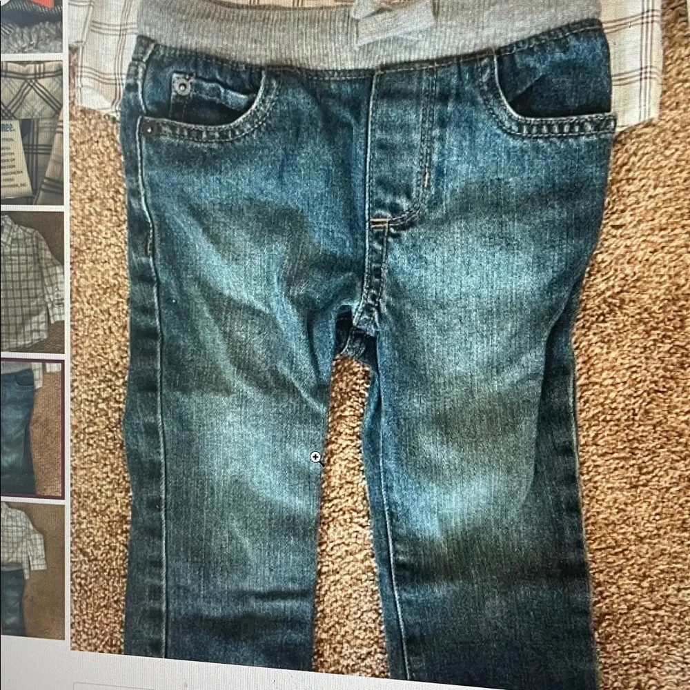 The Children's Place elastic waist jeans 18-24M